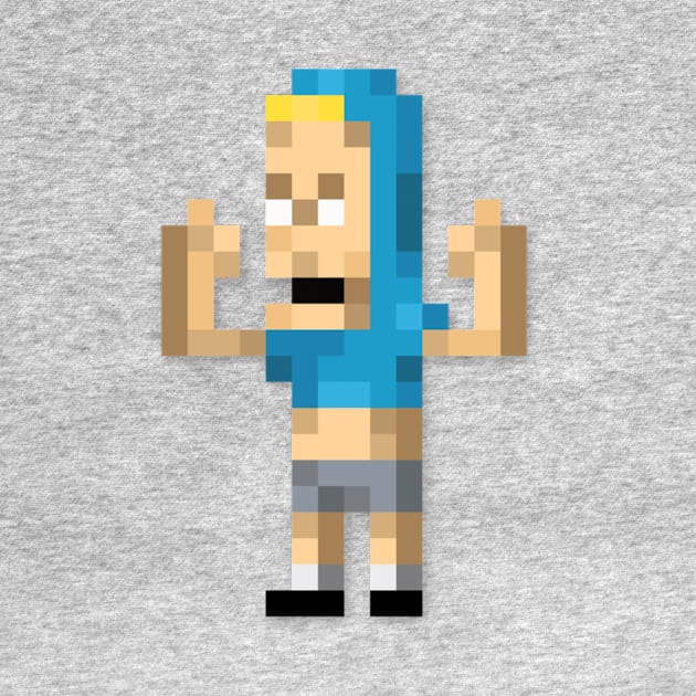 Beavis low-res pixelart by JinnPixel